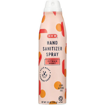 H-E-B Citrus Hand Sanitizer Spray, 5.5 oz