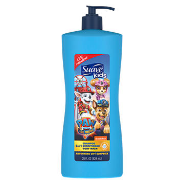 Suave Kids 3 in 1 Paw Patrol Shampoo Conditioner & Body Wash, 28 oz