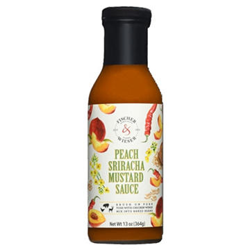 Fischer & Wieser Peach Sriracha Mustard Sauce, 13 oz