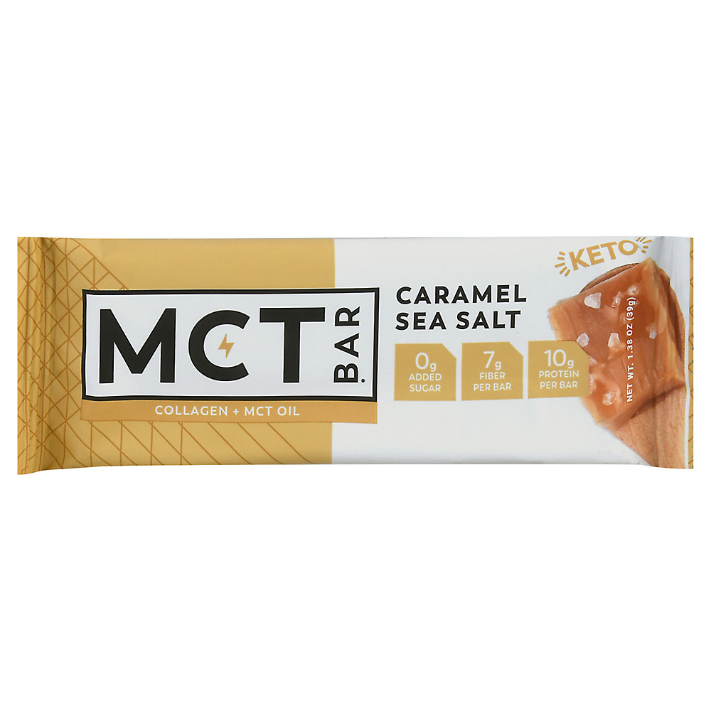 Calories in MCT Bar Caramel Sea Salt Protein Bar, 1.38 oz