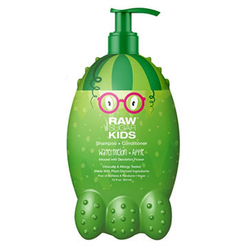 Raw Sugar Kids Shampoo + Conditioner - Watermelon + Apple, 12 oz