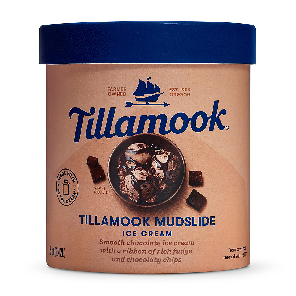 Calories in Tillamook Mudslide Ice Cream, 1.5 qt