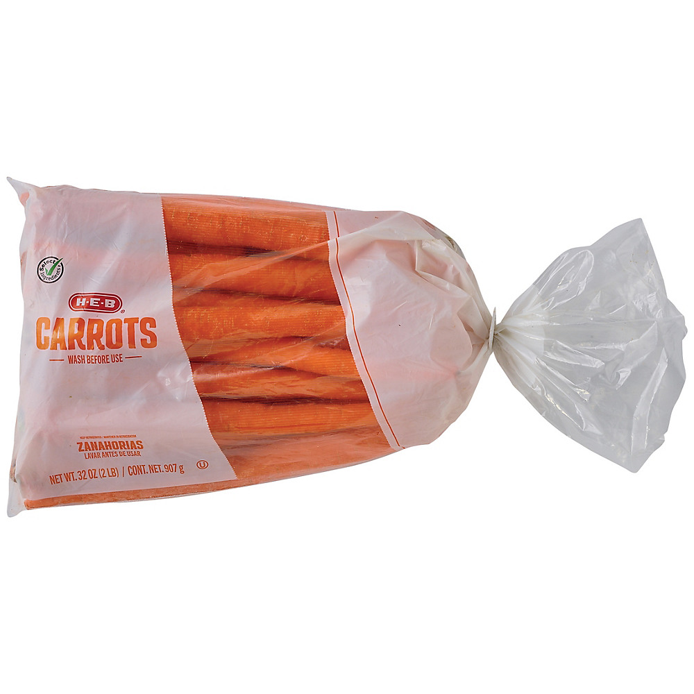 Calories in H-E-B Select Ingredients Carrots, 2 lb bag