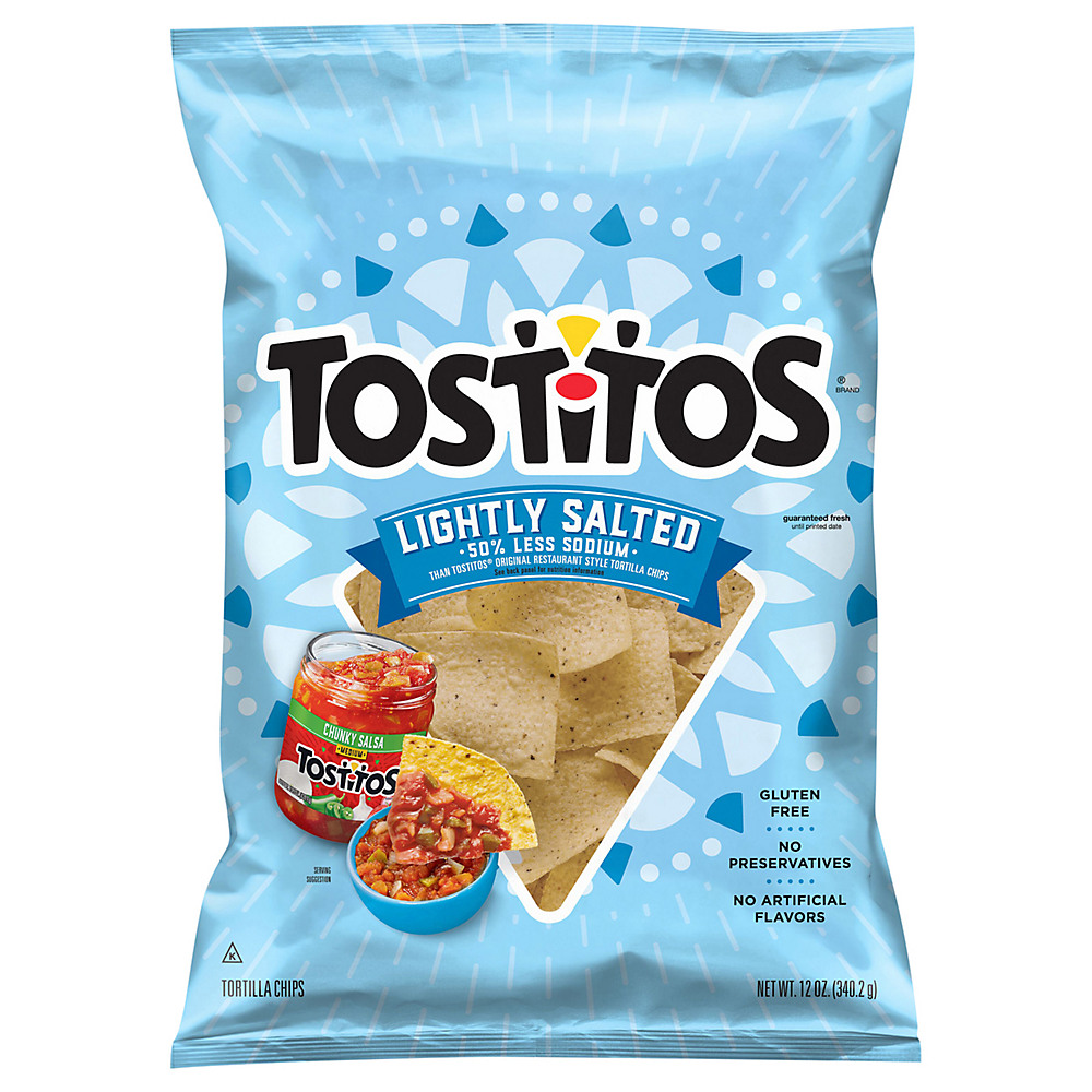 Calories in Tostitos Lightly Salted Tortilla Chips, 12 oz