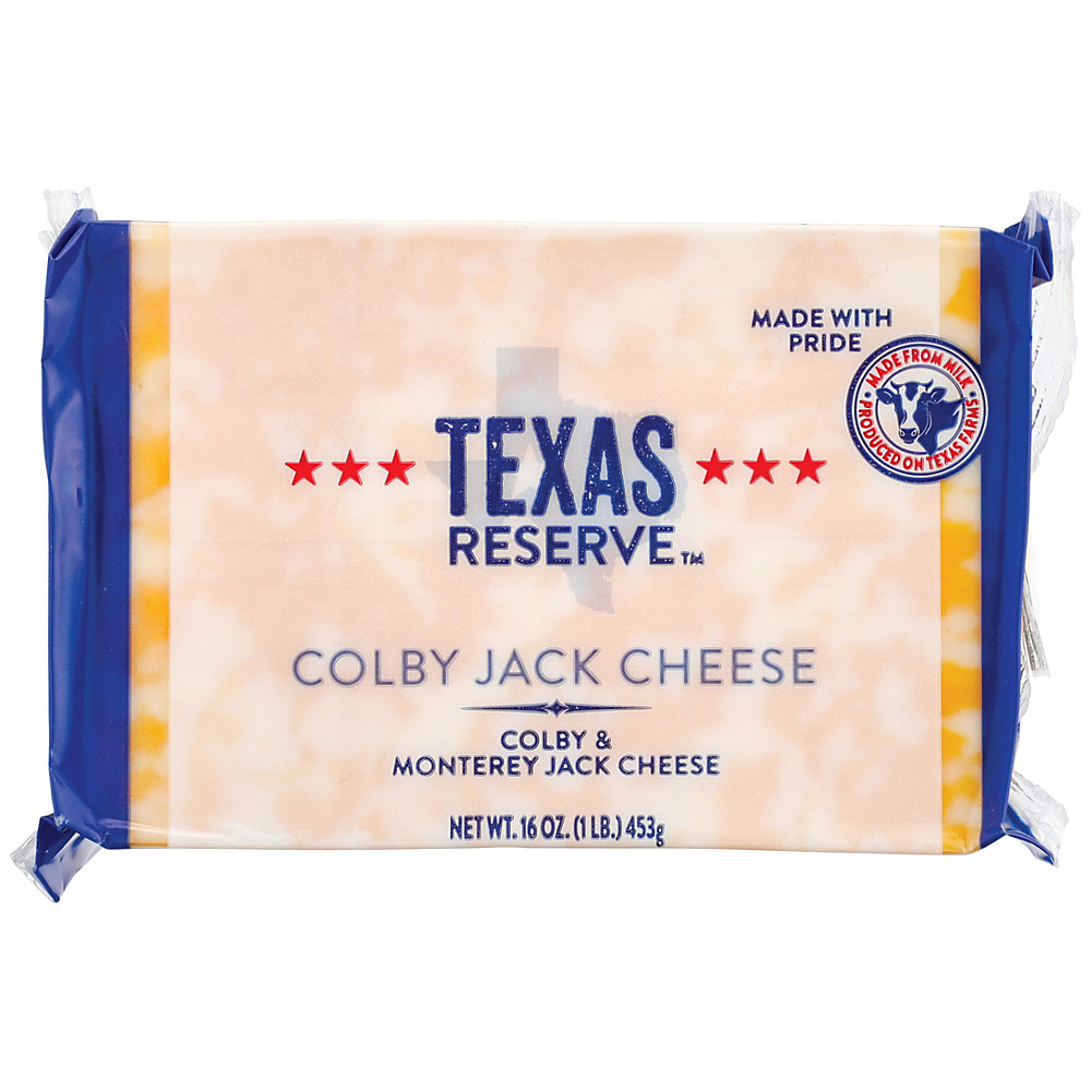 Calories in Texas Reserve Colby Jack Cheese, 16 oz