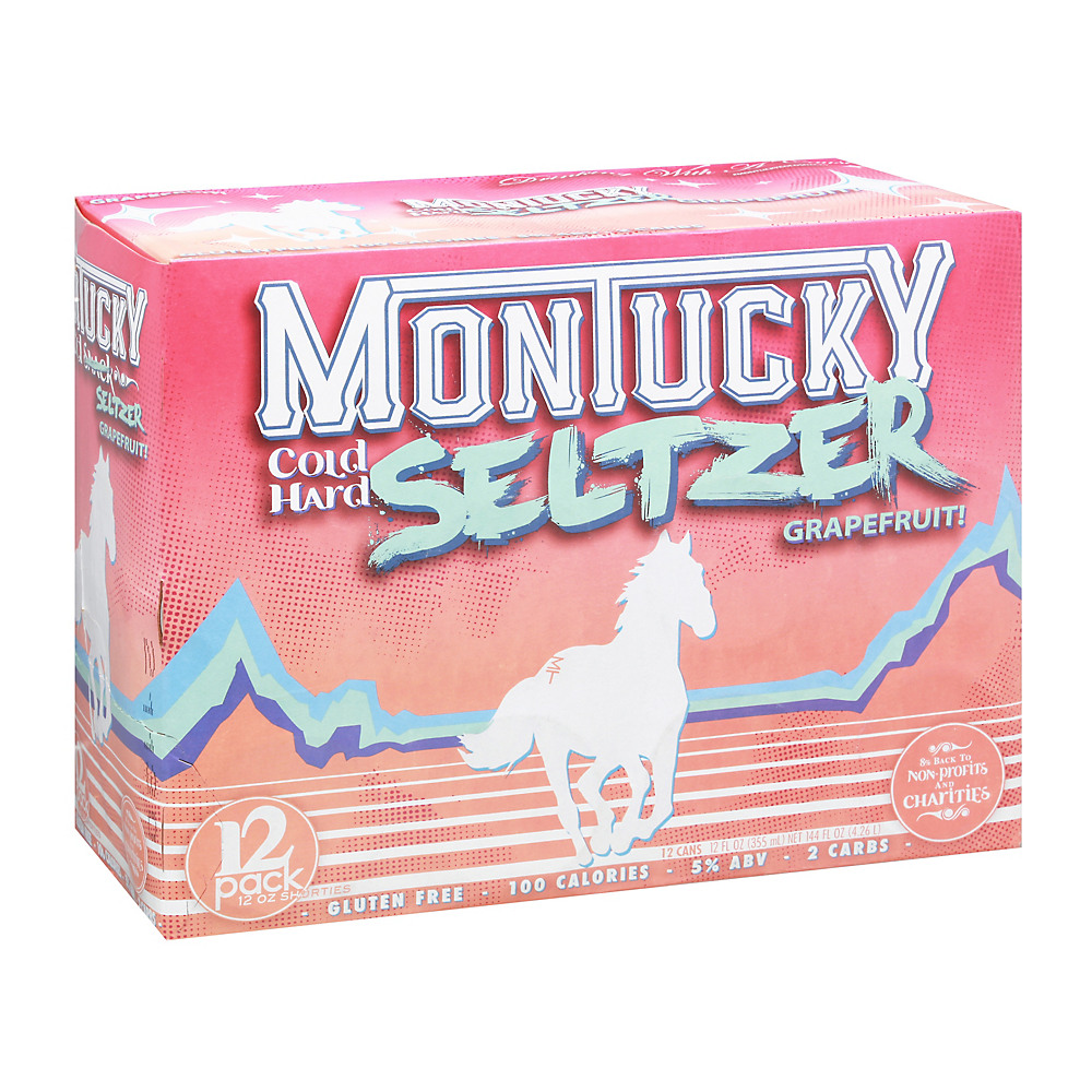 Calories in Montucky Cold Snacks Hard Seltzer Grapefruit 12 oz Cans, 12 pk