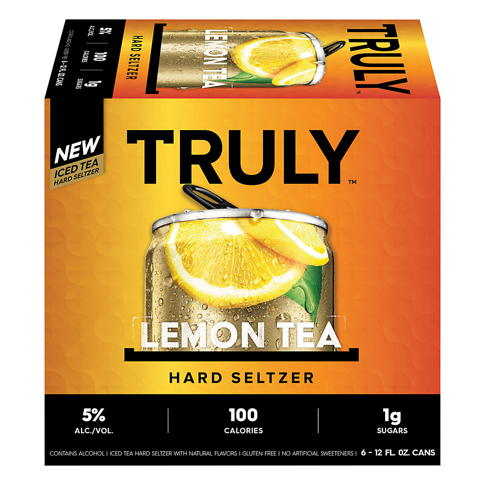 Calories in Truly Lemon Iced Tea Hard Seltzer 12 oz Cans, 6 pk