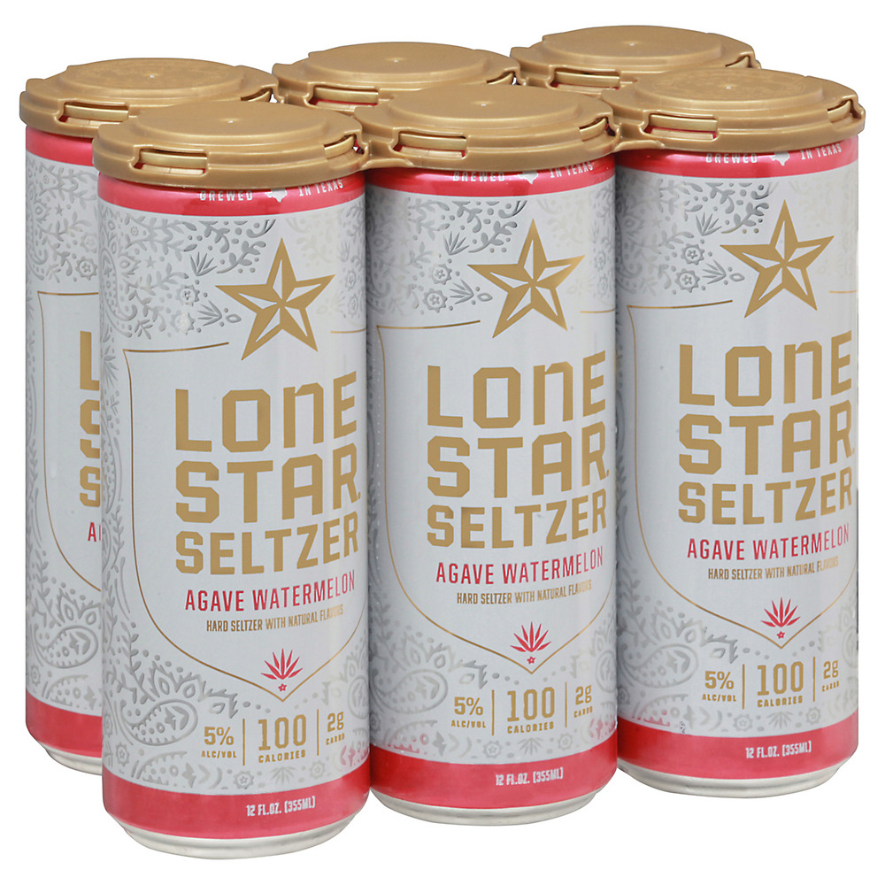 Calories in Lone Star Agave Watermelon Hard Seltzer 12 oz Cans, 6 pk