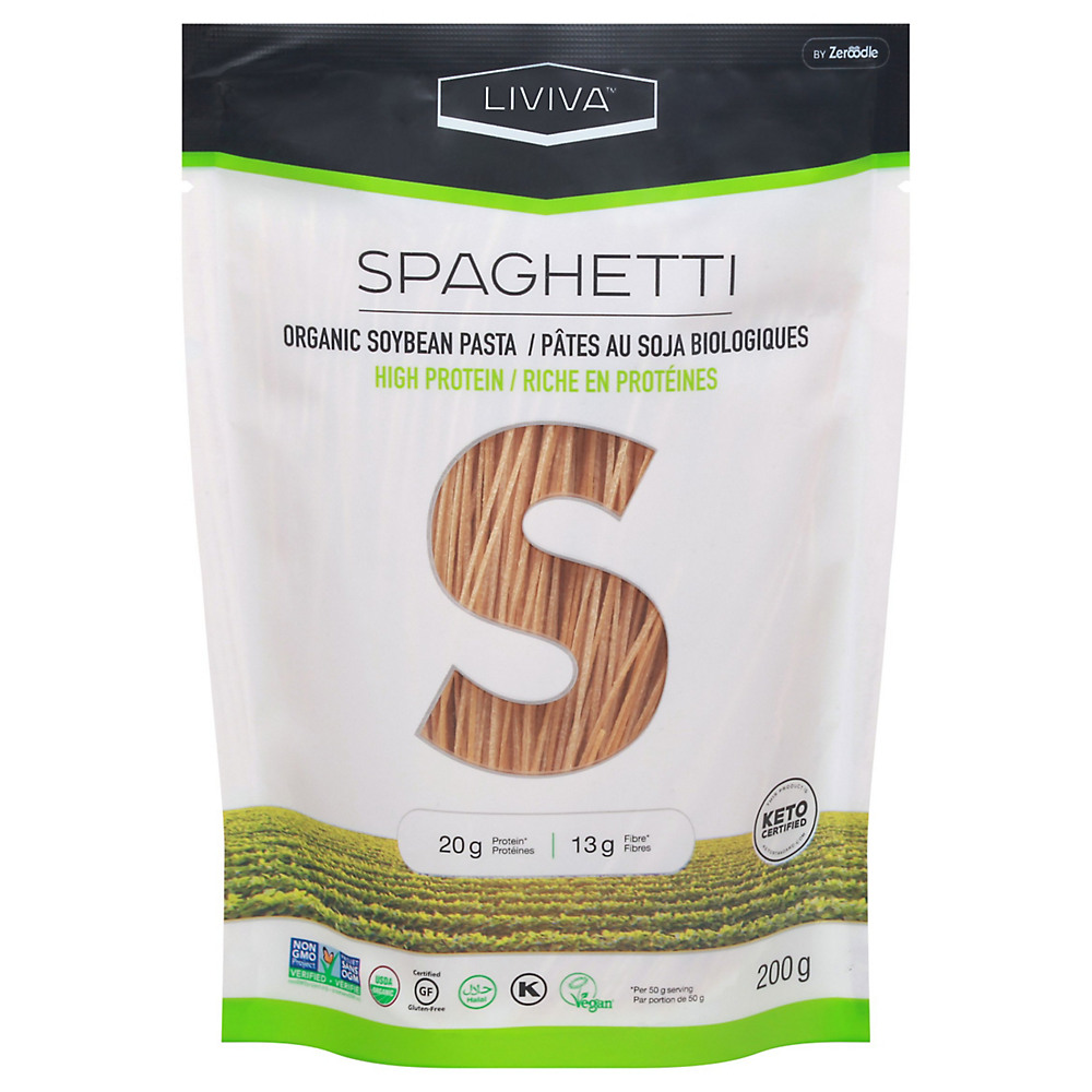 Calories in Liviva Zeroodle Organic Soy Bean Spaghetti, 7.05 oz