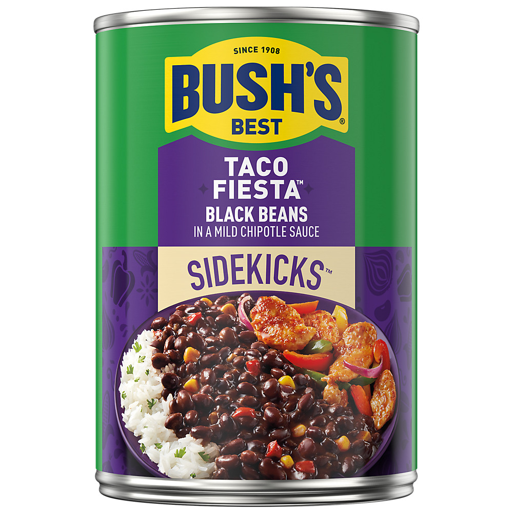 Calories in Bush's Best Sidekicks Taco Fiesta Black Beans, 15.1 oz