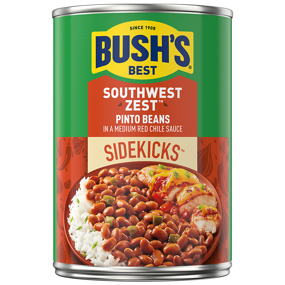 Calories in Bush's Best Sidekicks Southwest Zest Pinto Beans, 15 oz