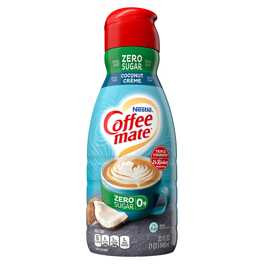 Calories in Nestle Coffee Mate Coconut Creme Sugar Free Liquid Coffee Creamer, 32 oz