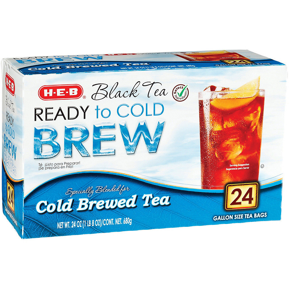 Calories in H-E-B Select Ingredients Cold Brew Gallon Tea Bags, 24 ct