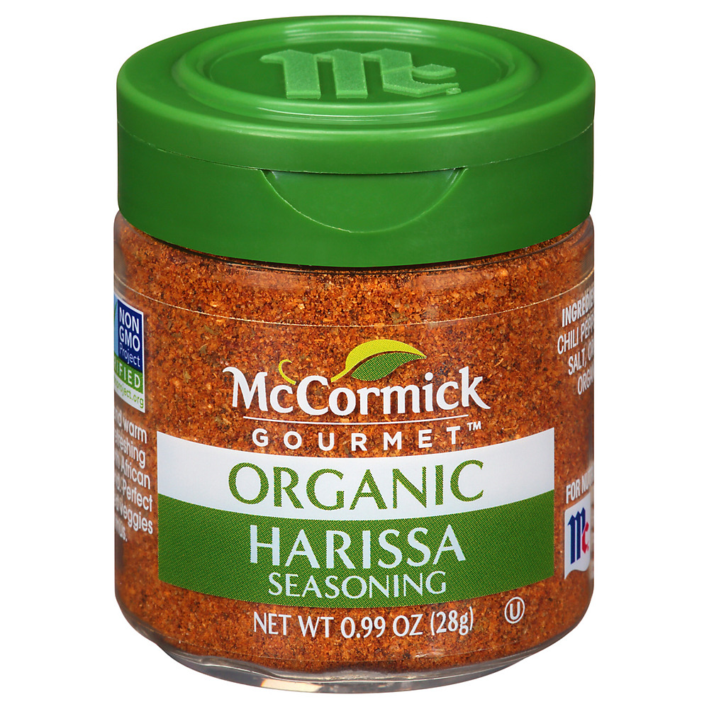 Calories in McCormick Gourmet Organic Harissa Seasoning, 0.99 oz