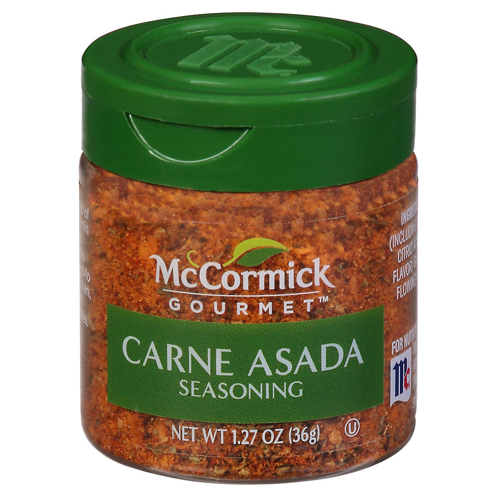 Calories in McCormick Gourmet Carne Asada Seasoning, 1.27 oz