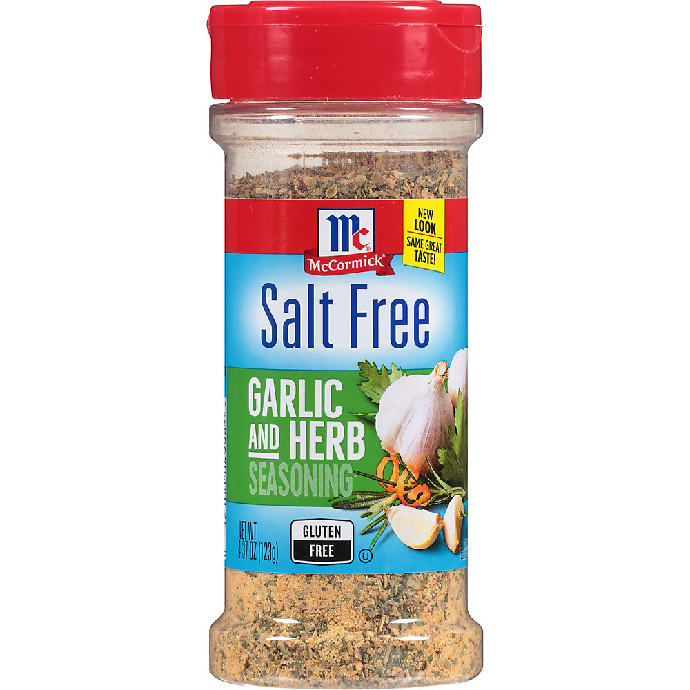 Calories in McCormick Salt Free Garlic & Herb Seasoning, 4.37 oz