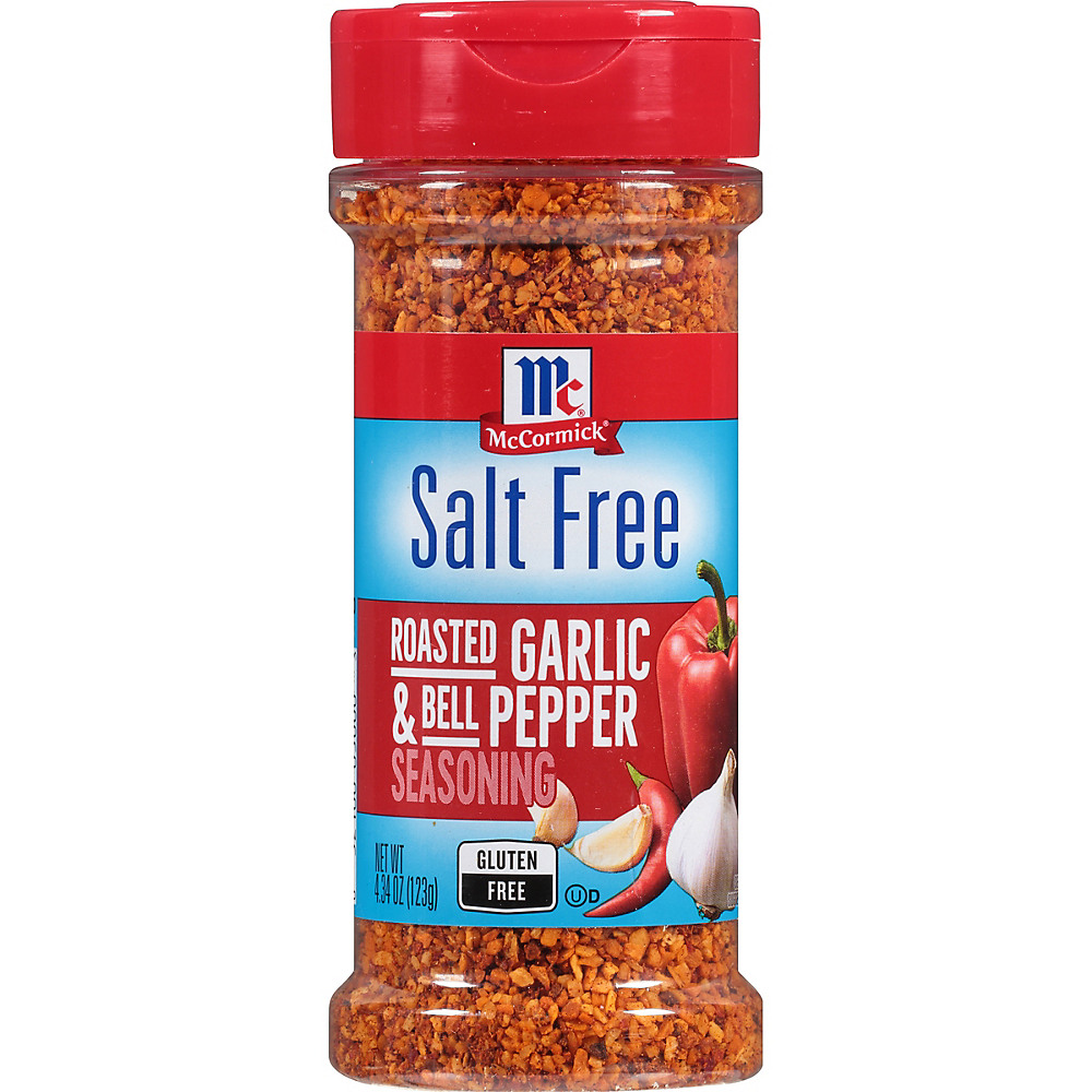 Calories in McCormick Salt Free Roasted Garlic & Bell Pepper Seasoning, 4.34 oz