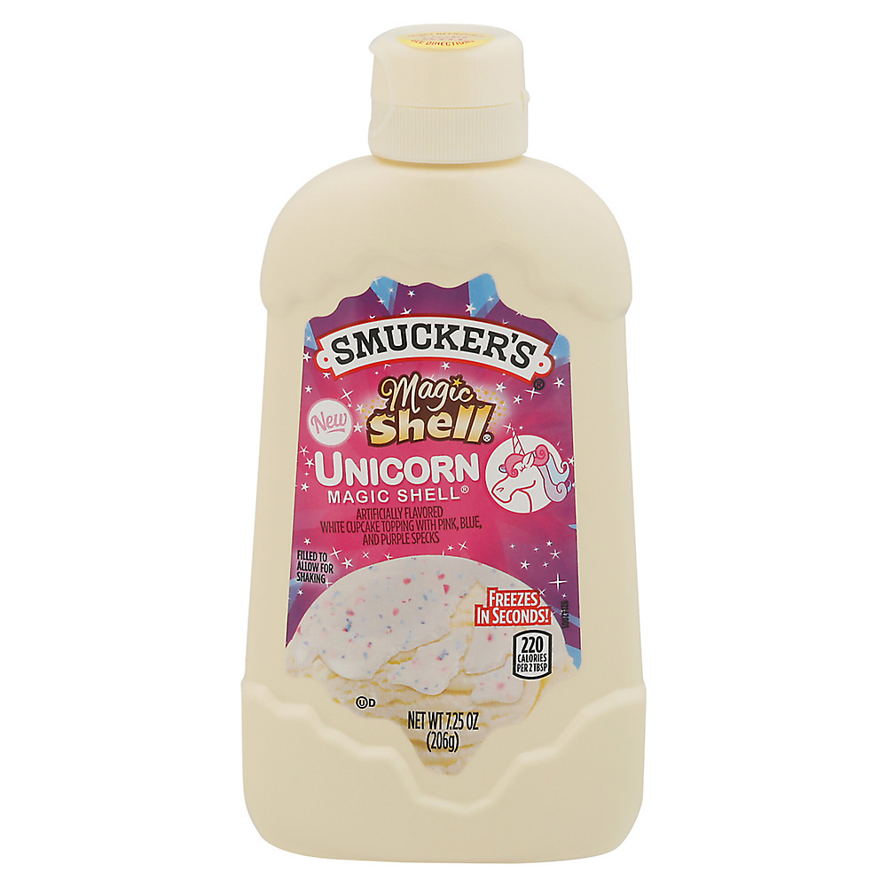 Calories in Smucker's Magic Shell Unicorn Ice Cream Topping, 7.25 oz