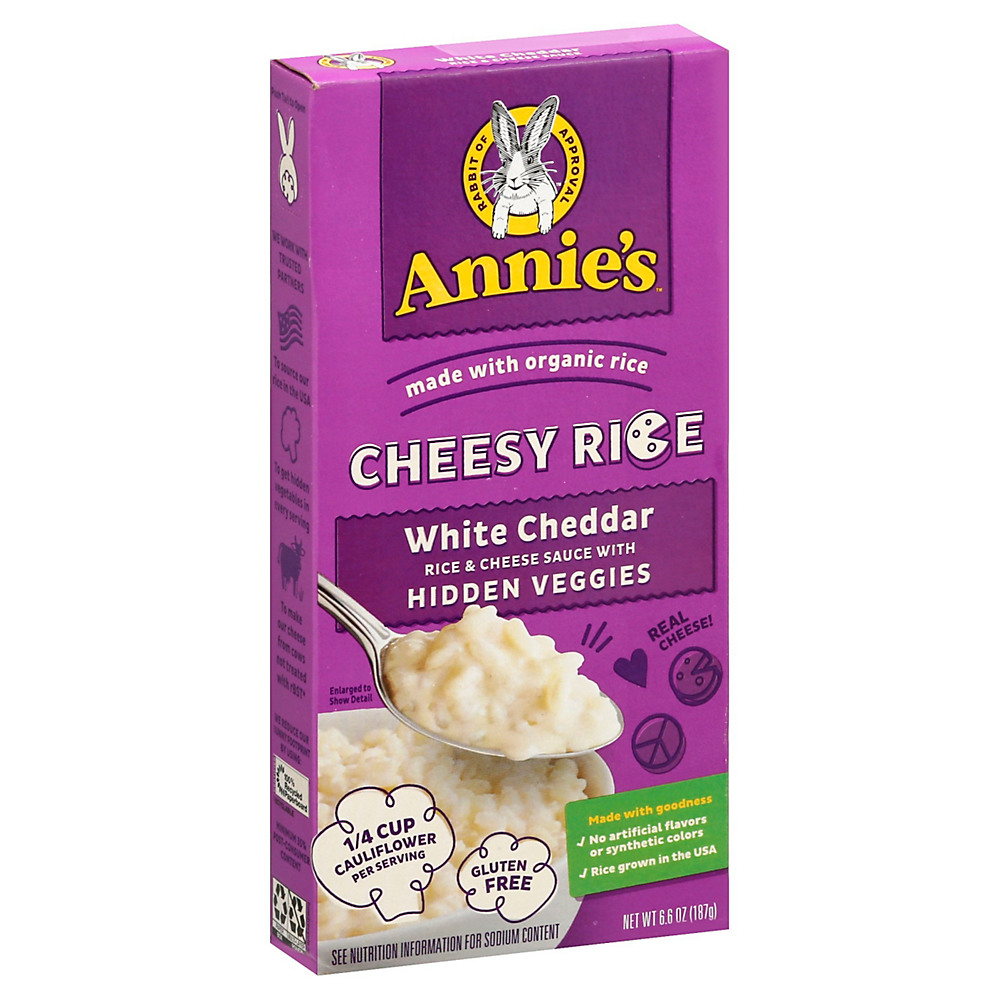 Calories in Annie's White Cheddar Cheesy Rice, 6.6 oz