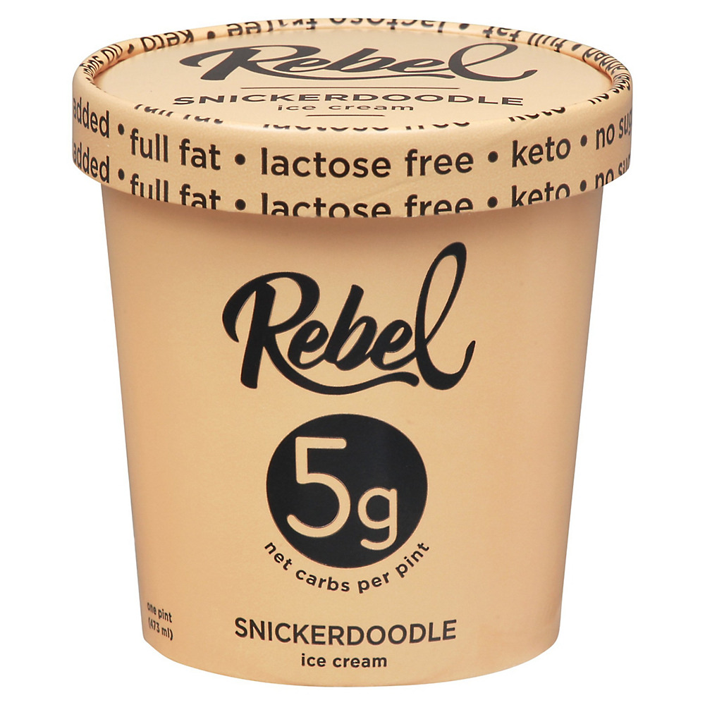Calories in Rebel Snickerdoodle Ice Cream, 1 pt