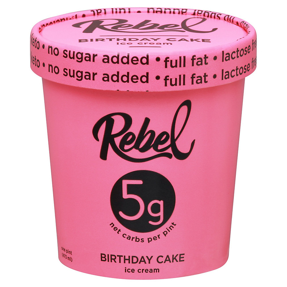 Calories in Rebel Birthday Cake Ice Cream, 1 pt
