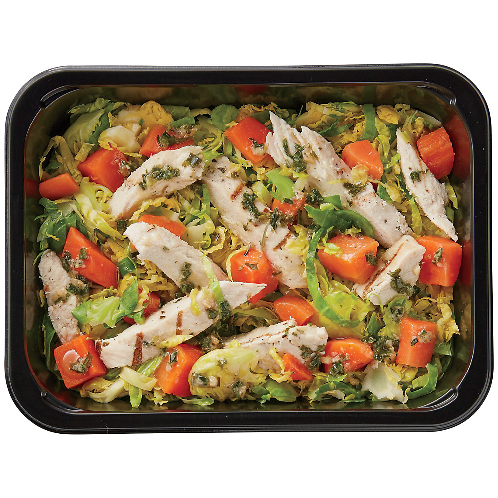 Calories in H-E-B Meal Simple Chicken and Brussels Sprouts, 9 oz