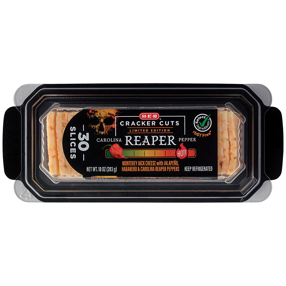 Calories in H-E-B Select Ingredients Carolina Reaper Pepper Cracker Cuts, 30 ct