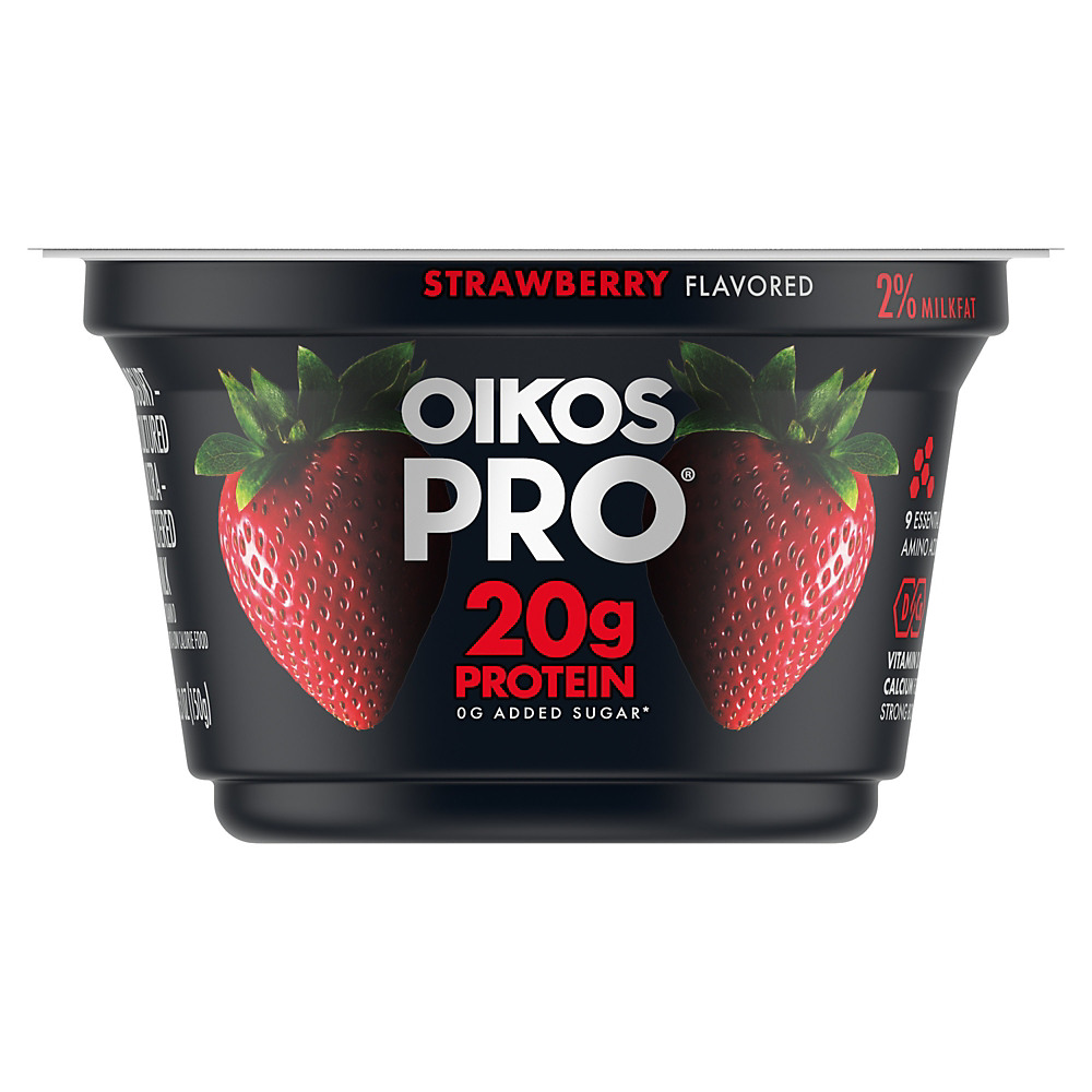 Calories in Dannon Oikos Pro Strawberry Yogurt, 5.3 oz