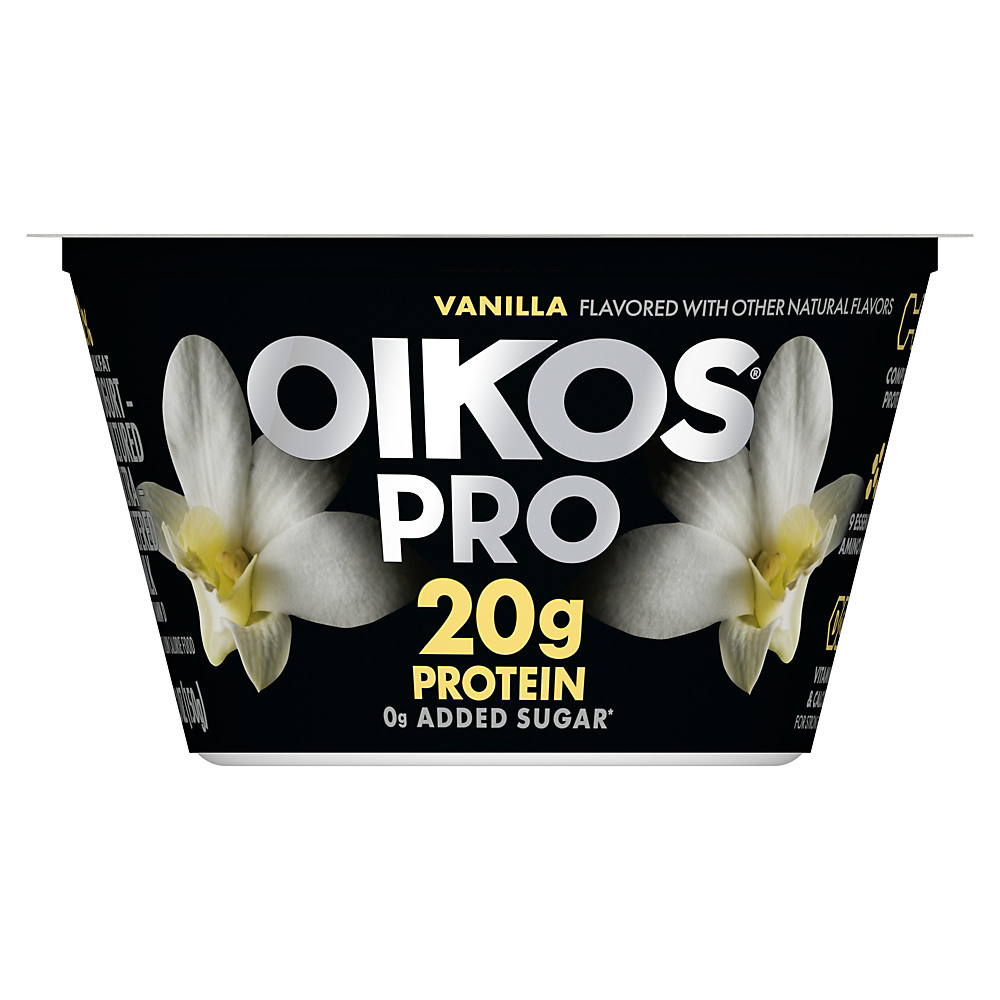 Calories in Dannon Oikos Pro Vanilla Yogurt, 5.3 oz