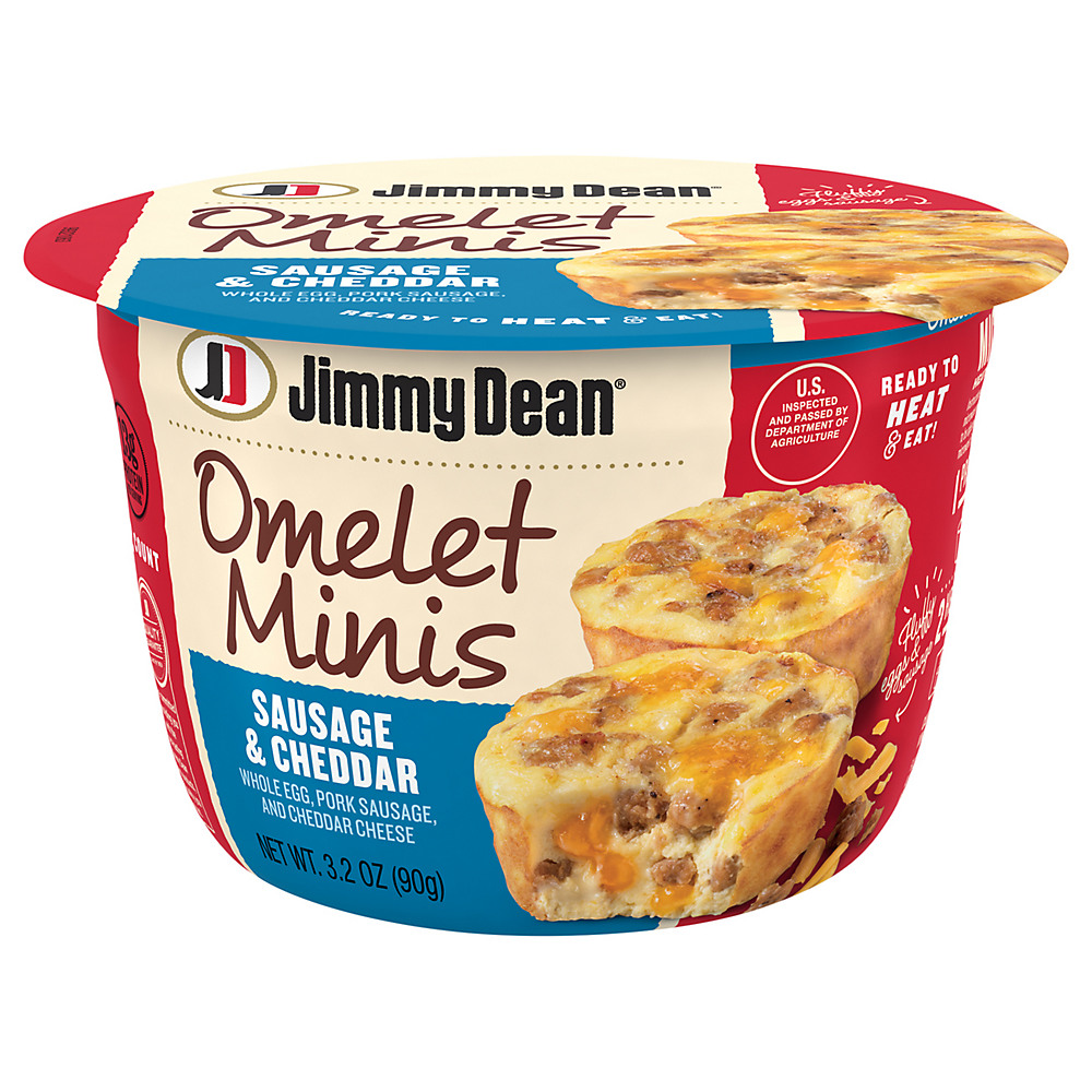 Calories in Jimmy Dean Mini Sausage Cheddar Omelet, 3.2 oz