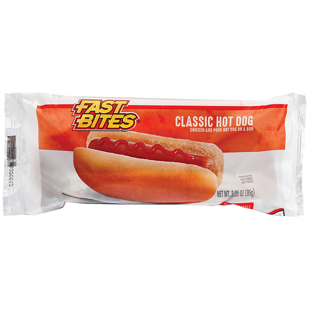Calories in Fast Bites Classic Hot Dog, 3.35 oz