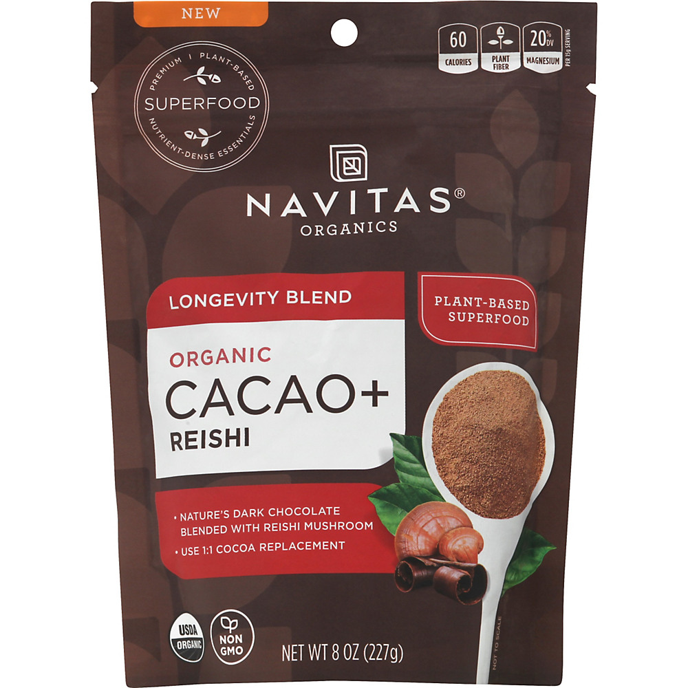 Calories in Navitas Organics Cacao Powder Longevity, 8 oz