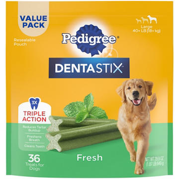 Pedigree Dentastix Large Breed Dog Treats - Fresh Flavor, 1.87 lb