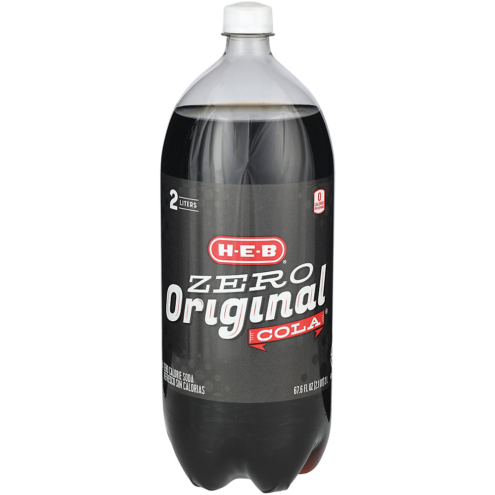 Calories in H-E-B Cola Zero Soda, 2 L