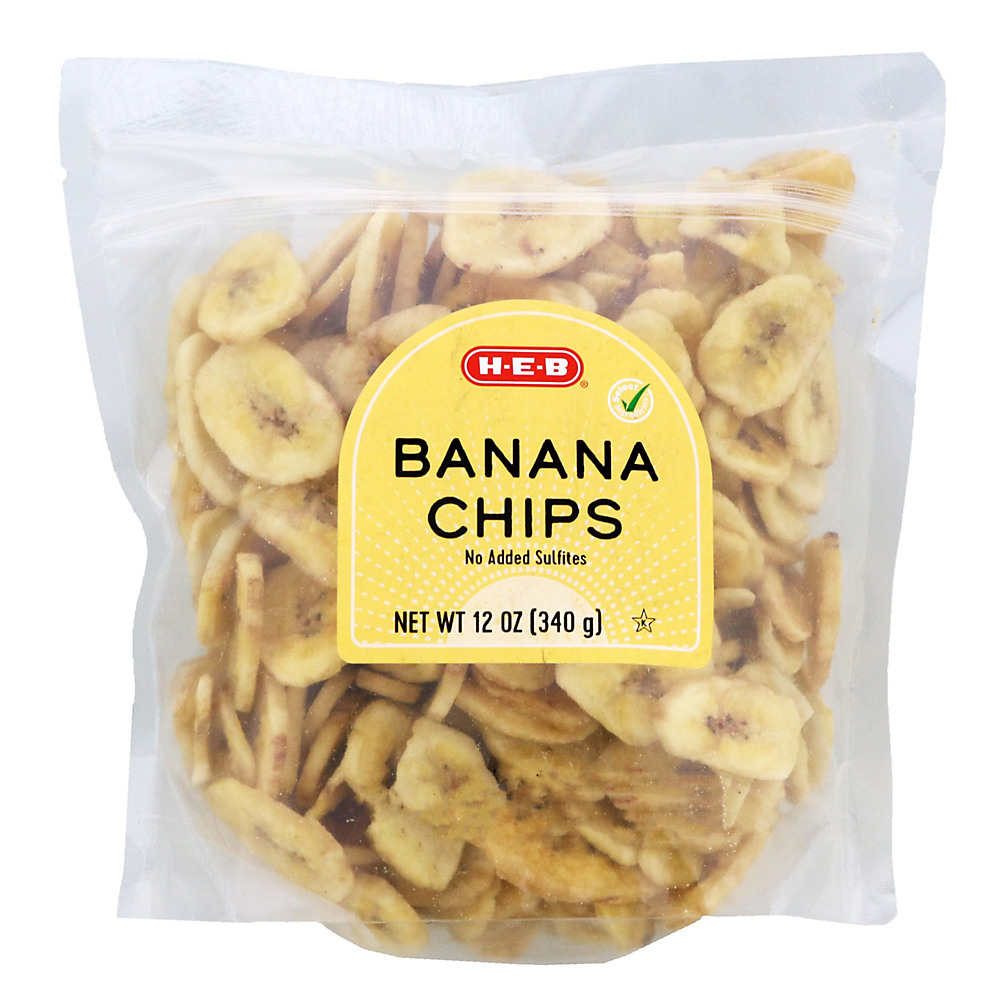 Calories in H-E-B Banana Chips, 12 oz