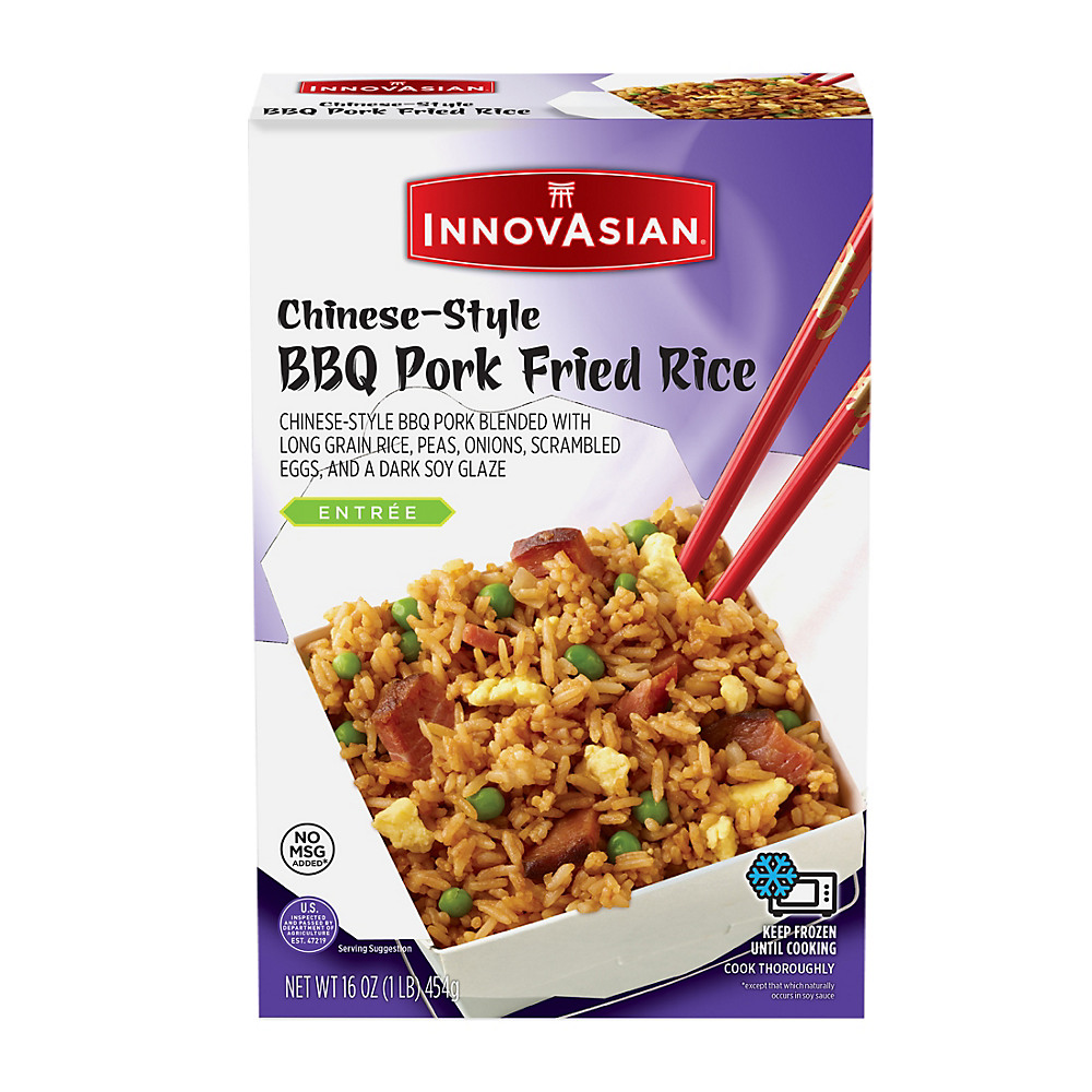 Calories in InnovAsian Cuisine Chinese-Style BBQ Pork Fried Rice, 16 oz