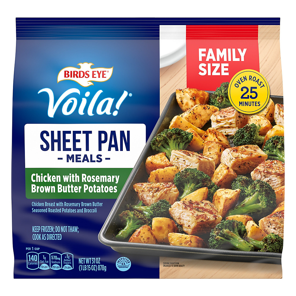 Calories in Birds Eye Sheet Pan Meals Chicken with Rosemary Potatoes Family Size, 31 oz