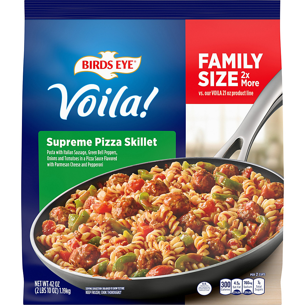 Calories in Birds Eye Voila! Supreme Pizza Skillet Family Size, 42 oz