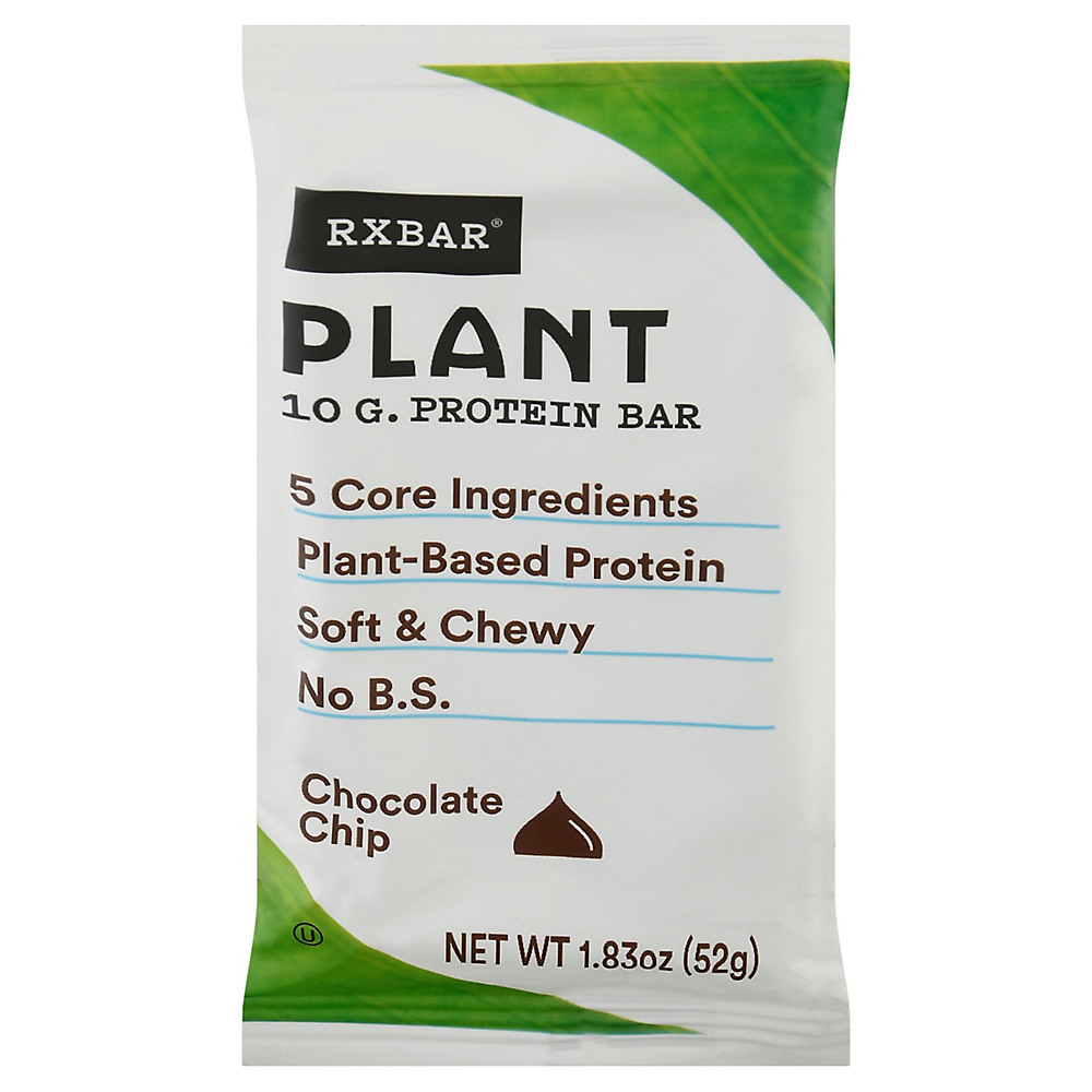 Calories in RXBar Chocolate Chip Plant Protein Bar, 1.83 oz