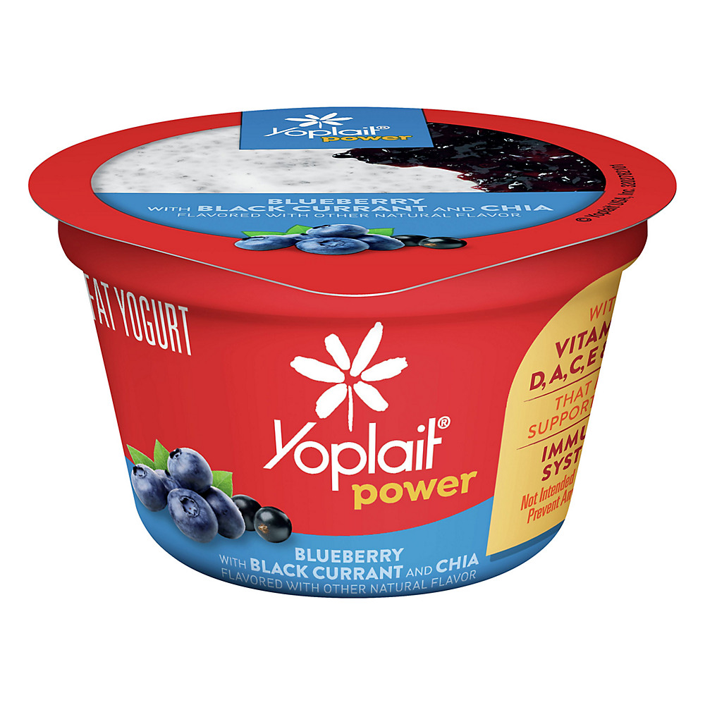 Calories in Yoplait Power Blueberry with Black Currant & Chia Yogurt, 5.3 oz