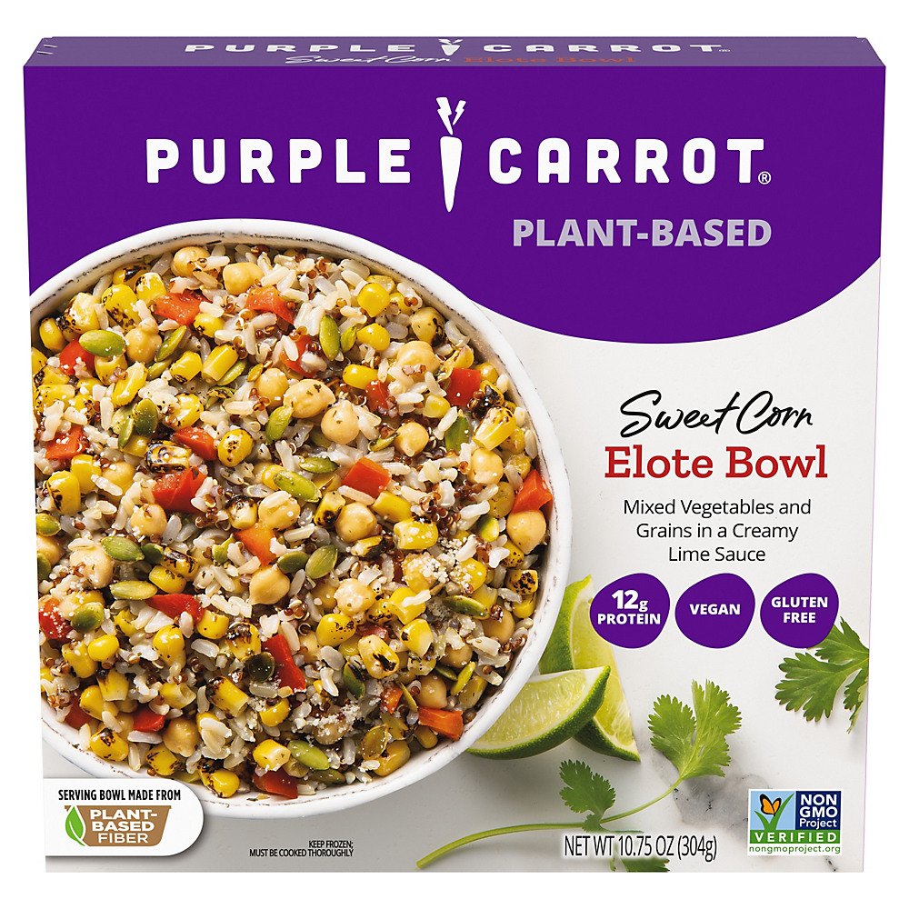 Calories in Purple Carrot Plant-Based Sweet Corn Elote Bowl, 10.75 oz