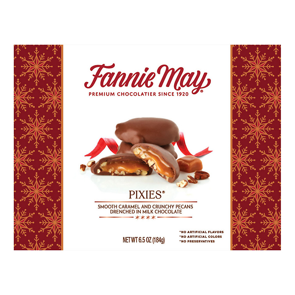 Calories in Fannie May Pixies Chocolate Holiday Gift Box, 6.5 oz