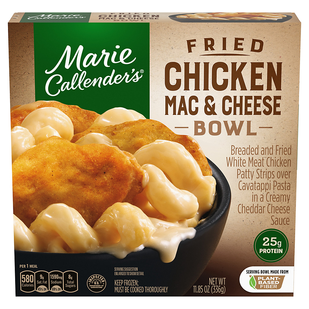 Calories in Marie Callender's Fried Chicken Mac & Cheese Bowl, 11.85 oz