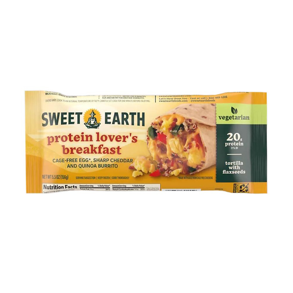 Calories in Sweet Earth Protein Lover's Breakfast Burrito, 6 oz