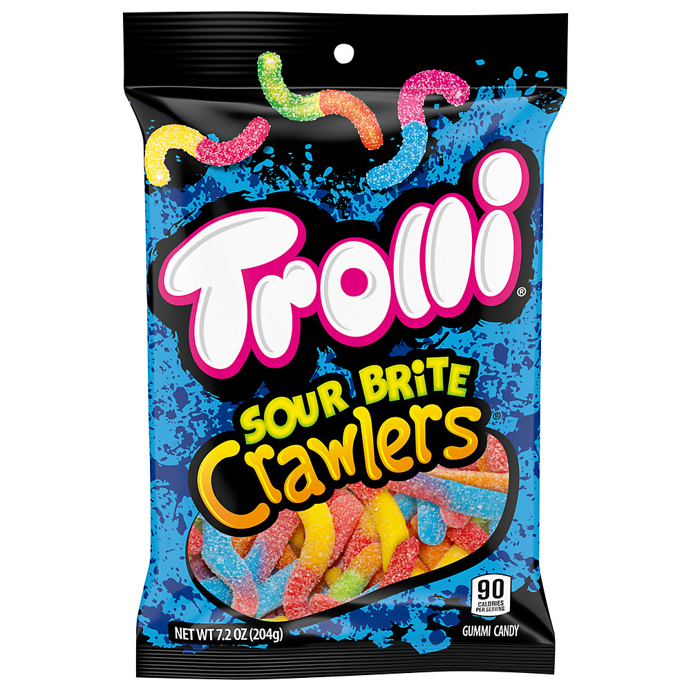 Calories in Trolli Sour Brite Crawlers, 7.20 oz