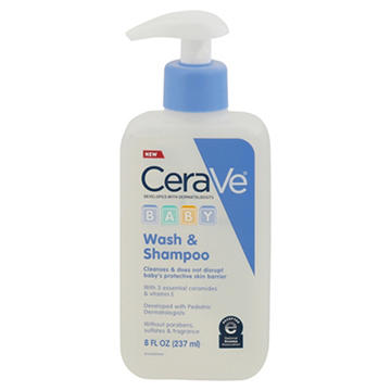 CeraVe Baby Wash & Shampoo, 8 oz