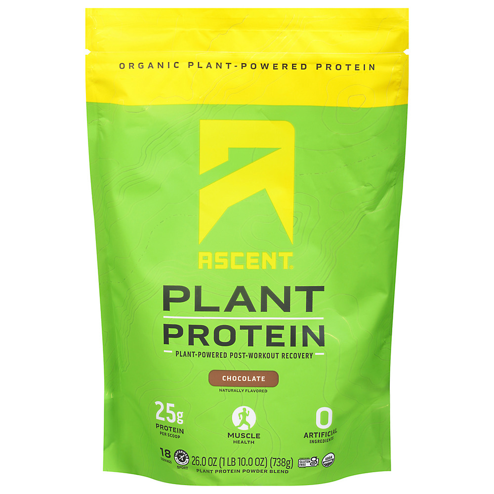 Calories in Ascent Plant Protein Chocolate , 1.6 lb