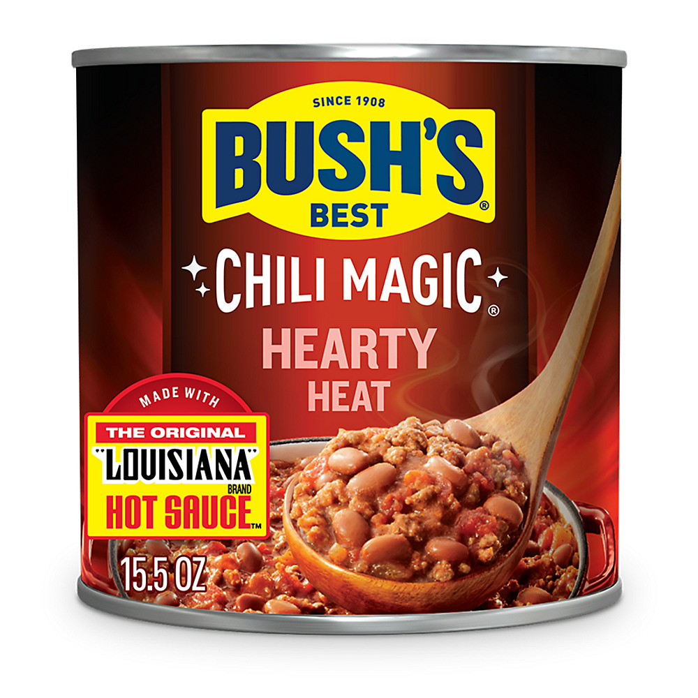 Calories in Bush's Best Chili Magic Hearty Heat Chili Starter, 15.5 oz