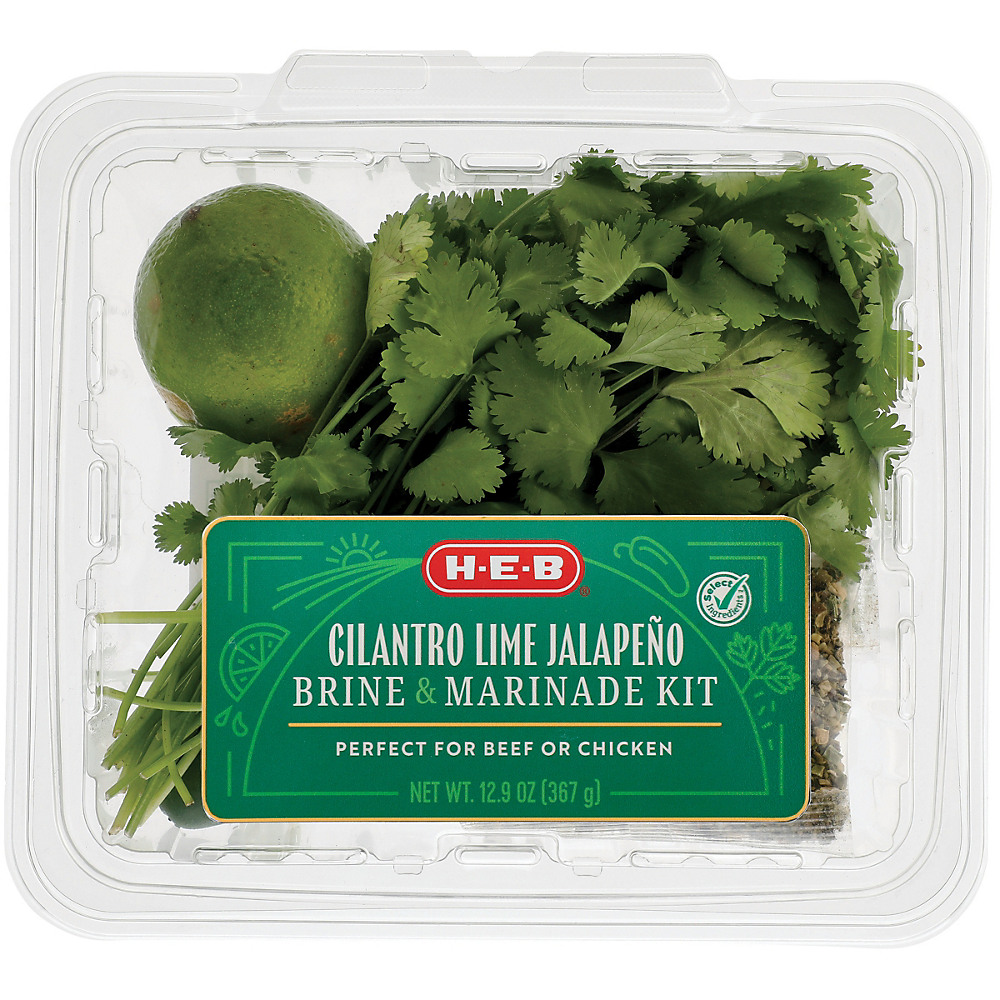 Calories in H-E-B Cilantro Lime Jalapeno Brine & Marinade Kit, 12.9 oz