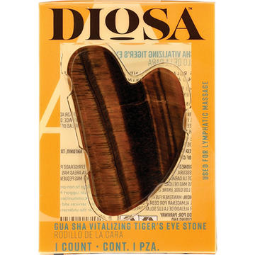 Diosa Gua Sha Tiger’s Eye Stone, 1-ct